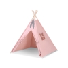 Teepee Kinderspiel-Zelt für Kinder + Schmuckfedern - Altrosa